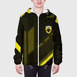 Куртка с капюшоном мужская AEK fc geometry, цвет: 3D-белый — фото 2