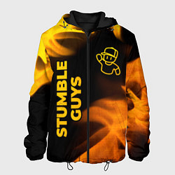 Мужская куртка Stumble Guys - gold gradient вертикально