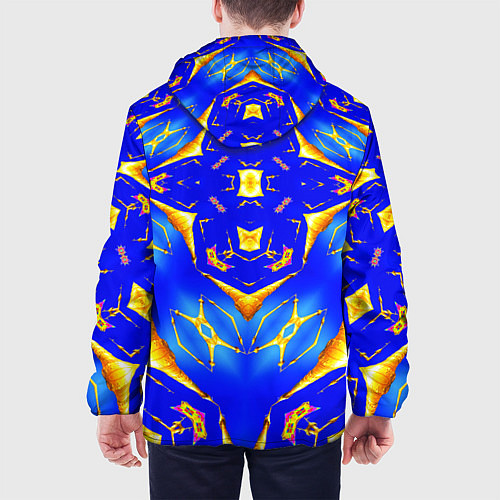 Мужская куртка Оптические стёкла абстракция / 3D-Белый – фото 4