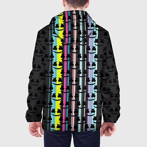 Мужская куртка Marshmello dj pattern line / 3D-Белый – фото 4