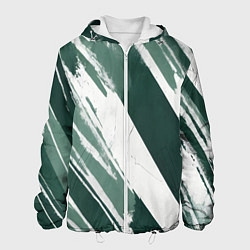 Мужская куртка Косая зеленая полоска