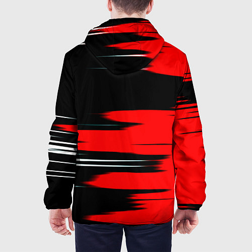 Мужская куртка Россия полосы краски / 3D-Белый – фото 4