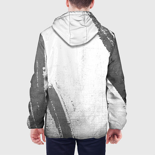 Мужская куртка Arsenal - white gradient вертикально / 3D-Черный – фото 4