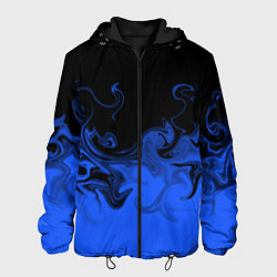 Мужская куртка Абстрактный синий огонь