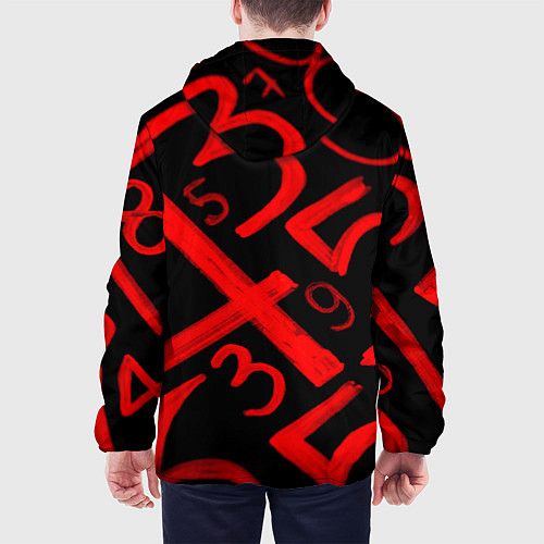 Мужская куртка Числовой код / 3D-Черный – фото 4
