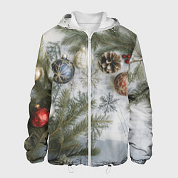 Мужская куртка Новогодние ветки