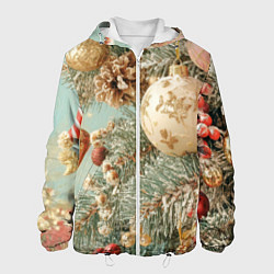 Мужская куртка Елочные новогодние игрушки