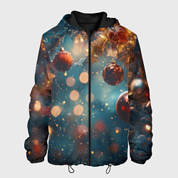 Мужская куртка Новый год боке стиль