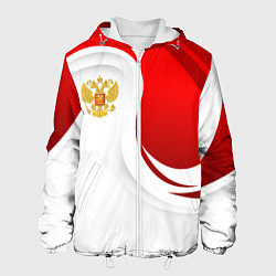 Мужская куртка Россия - красный и белый