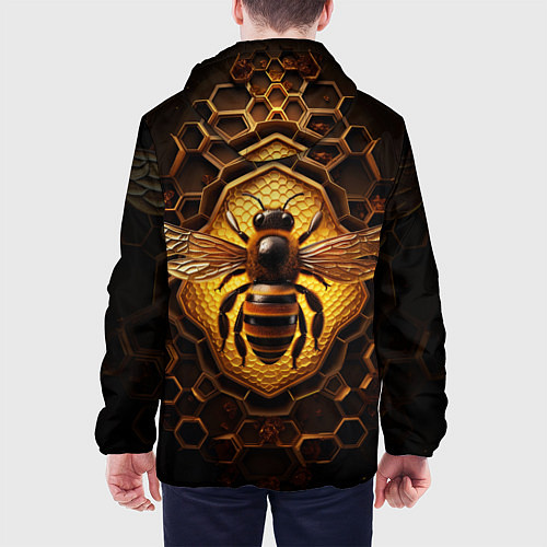 Мужская куртка Золотая пчела / 3D-Белый – фото 4