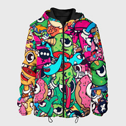 Мужская куртка Color doodle monsters