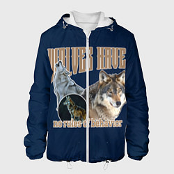 Мужская куртка Волки в ночи