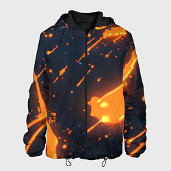 Мужская куртка Оранжевая краска в движении