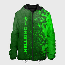 Мужская куртка Hellsing - green gradient по-вертикали