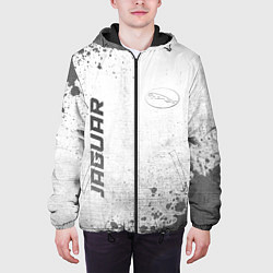 Куртка с капюшоном мужская Jaguar - white gradient вертикально, цвет: 3D-черный — фото 2