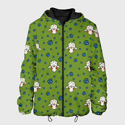 Мужская куртка Овечки и цветочки