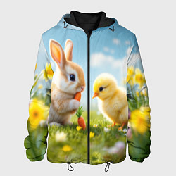 Мужская куртка Кролик и цыпленок встречают Пасху