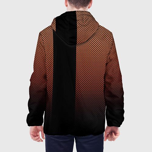 Мужская куртка Sport коричневый вертикальная полоса / 3D-Черный – фото 4