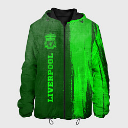 Куртка с капюшоном мужская Liverpool - green gradient по-вертикали, цвет: 3D-черный