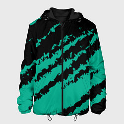 Мужская куртка The color is black and turquoise