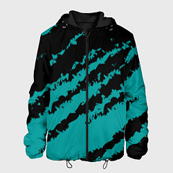 Мужская куртка The color is black and light blue
