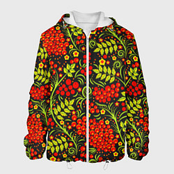 Мужская куртка Красная рябина хохлома
