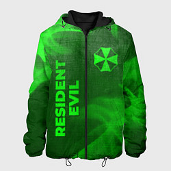 Мужская куртка Resident Evil - green gradient вертикально