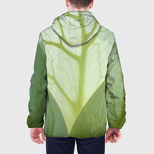 Мужская куртка Макро съемка листа / 3D-Белый – фото 4