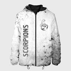 Куртка с капюшоном мужская Scorpions - white gradient вертикально, цвет: 3D-черный