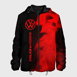 Мужская куртка Volkswagen - red gradient по-вертикали