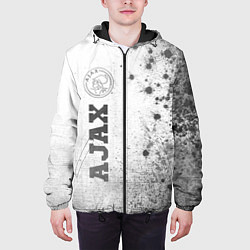 Куртка с капюшоном мужская Ajax - white gradient по-вертикали, цвет: 3D-черный — фото 2