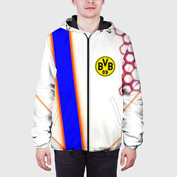 Куртка с капюшоном мужская Borussia geometry sport, цвет: 3D-черный — фото 2