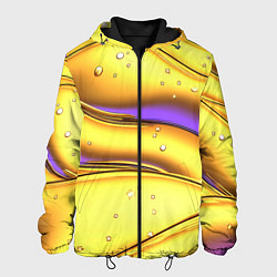 Мужская куртка Золотые волны с фиолетовым свечением