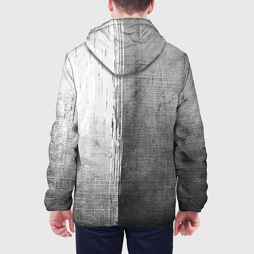 Мужская куртка West Ham - grey gradient по-вертикали / 3D-Черный – фото 4