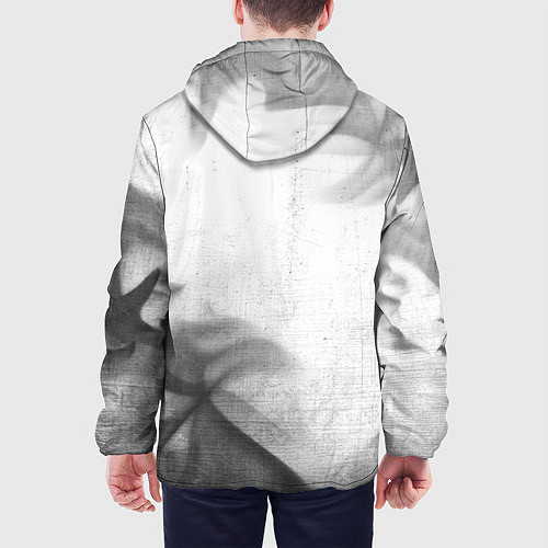 Мужская куртка PUBG - white gradient вертикально / 3D-Черный – фото 4
