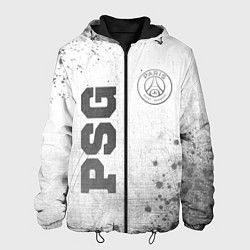 Куртка с капюшоном мужская PSG - white gradient вертикально, цвет: 3D-черный