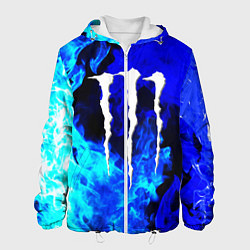 Мужская куртка Monster energy синий дым