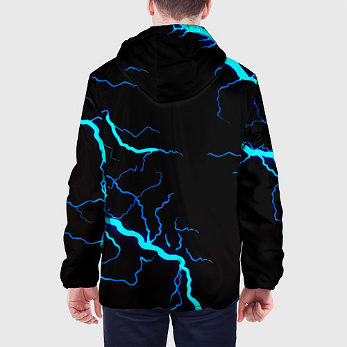Мужская куртка Monster energy неоновые молнии / 3D-Белый – фото 4