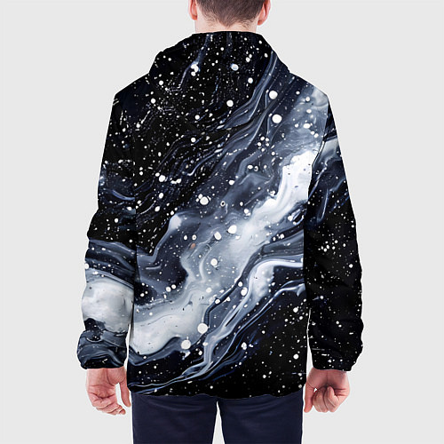 Мужская куртка Млечный путь в космоссе / 3D-Белый – фото 4