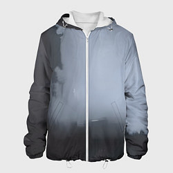 Мужская куртка Абстракция с серым и черным