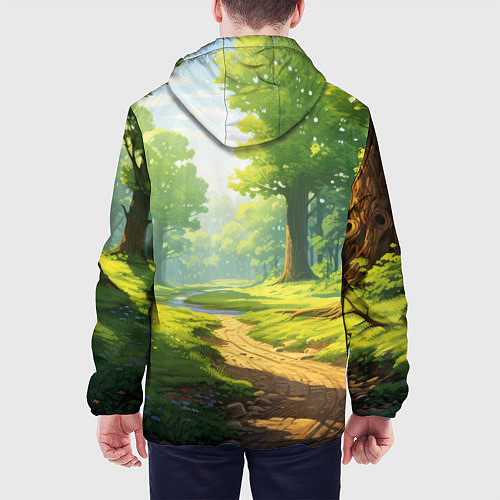 Мужская куртка Fabulous forest / 3D-Белый – фото 4
