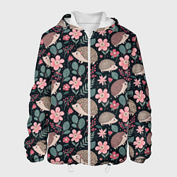 Мужская куртка Ёжики в цветах