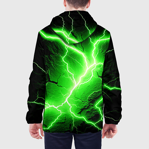 Мужская куртка Color green black / 3D-Белый – фото 4