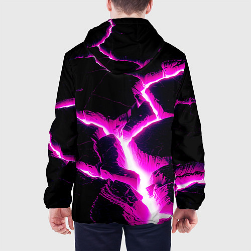 Мужская куртка Color pink black / 3D-Белый – фото 4