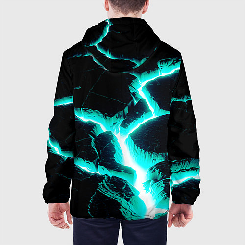 Мужская куртка Color light blue black / 3D-Белый – фото 4