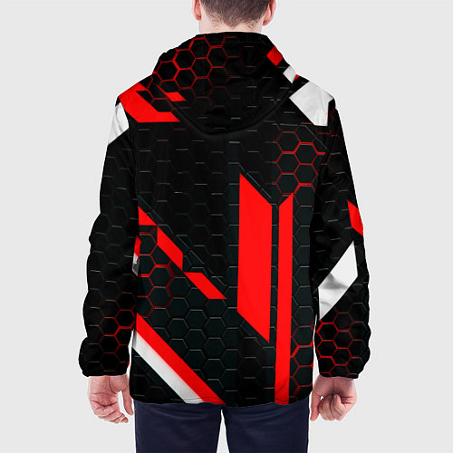 Мужская куртка Monster energy sport geometry / 3D-Белый – фото 4
