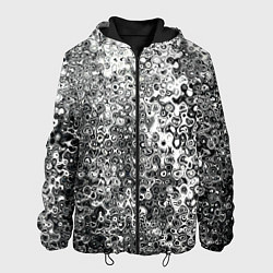 Мужская куртка Чёрно-белый абстрактная текстура