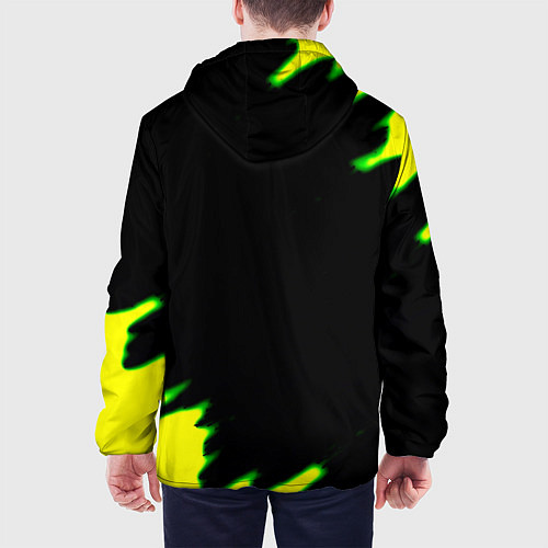 Мужская куртка Кислотный монстр энерджи / 3D-Белый – фото 4