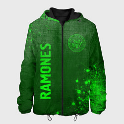 Мужская куртка Ramones - green gradient вертикально