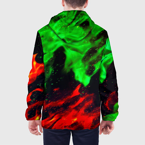 Мужская куртка Monster energy огонь лого / 3D-Белый – фото 4